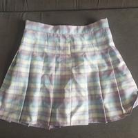 gonna a scacchi lilla e azzurra, 40/42