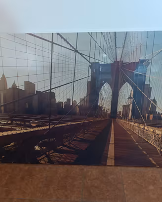 Quadro New York Brooklyn Bridge 70×118 cm – Render