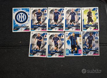 Lotto 9 Carte Inter Match Attax Topps 22/23