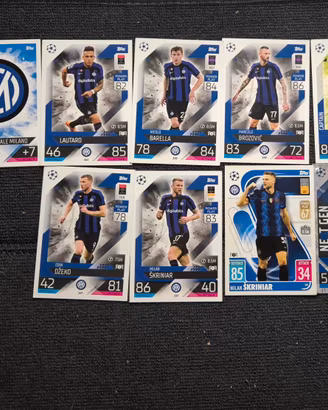 Lotto 9 Carte Inter Match Attax Topps 22/23