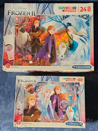 Puzzle Supercolor Clementoni di Frozen II 2 pezzi