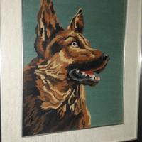 Quadro lavorato a mezzo punto