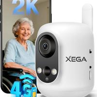 Xega 4G Telecamera Interno con SIM