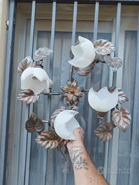 APPLIQUE CON FOGLIE COLOR BRONZO 