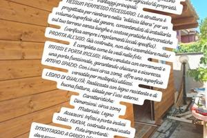 Casetta Legno 20 mq Nuova da Edilizia Libera