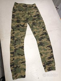 Pantaloni jeans cargo militari Terranova 12 13 ann