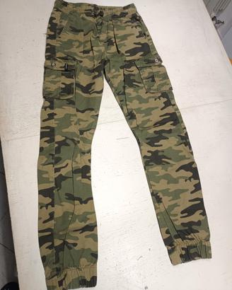 Pantaloni jeans cargo militari Terranova 12 13 ann