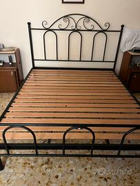 Rete in doghe + struttura fero bartuto letto matri