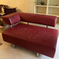 Coppia di divani in pelle