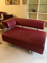 Coppia di divani in pelle