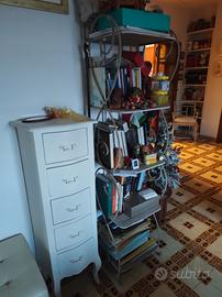 Comodino e libreria a giorno vintage