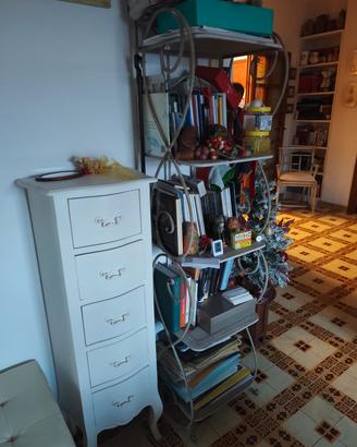 Comodino e libreria a giorno vintage