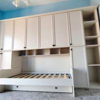 CAMERETTA CAMERA LETTO PONTE LEGNO AVORIO NUOVO