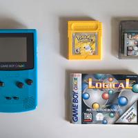 Game Boy Color + giochi Pokemon Yellow e Logical