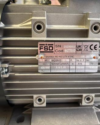 Motore trifase 5.5 hp 4kw