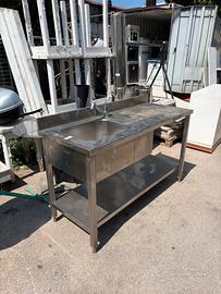 Lavello inox 150x60 H89