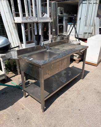 Lavello inox 150x60 H89