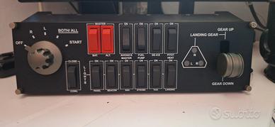 simulatore di volo switch panel lotitech