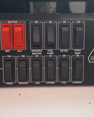 simulatore di volo switch panel lotitech