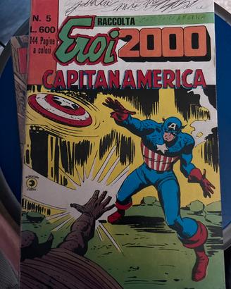 Fumetto Raccolta Eroi 2000 Capitan America n. 5