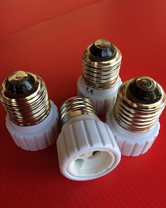 ADATTATORI LAMPADE DA E27 a GU10 4pz