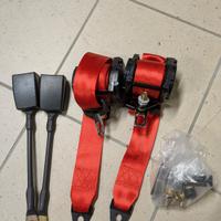 cinture auto universali rosse