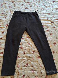 Pantalone felpato con pelo donna