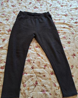 Pantalone felpato con pelo donna
