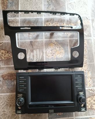 SCHERMO ORIGINALE GOLF 7 + CORNICE