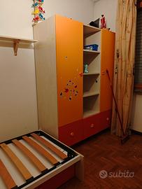 Cameretta bimbo letto più armadio