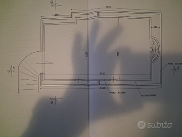 Semiinterrato uso deposito 230 metri altezza 4 met