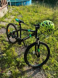 Bicicletta btwin 24 nera verde