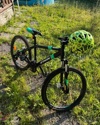 Bicicletta btwin 24 nera verde