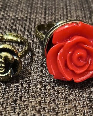 Anelli Rosa Incantata "La Bella e la Bestia" 🥀