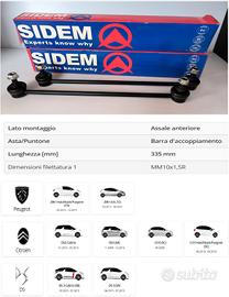Peugeot 208 - Coppia Biellette Barra Stab. Dx + Sx