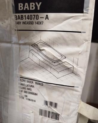 Vasca da Bagno Incasso Novellini Baby 140x70