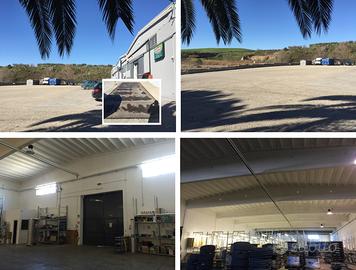 Capannoni e area stoccaggio