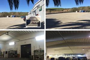 Capannoni e area stoccaggio