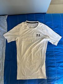 Maglia Bianca Compression Under Armour Taglia S