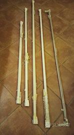 5 binario bastone tenda in alluminio con corde