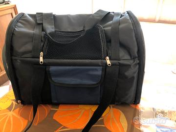 Trasportino  morbido cane/gatto fino 8 kg