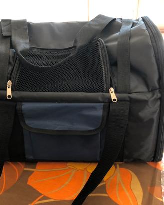 Trasportino  morbido cane/gatto fino 8 kg