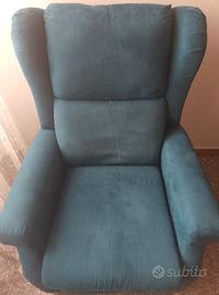 Poltrona elettrica pieghevole in tessuto