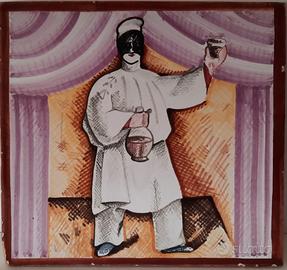 Pulcinella ubriaco piastra 20 20 epoca primi 900