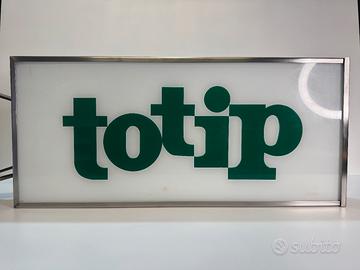 Insegna luminosa Totip vintage anni '70 -Originale