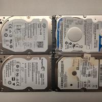 Lotto 4 HDD Sata 2,5" misti 500Gb