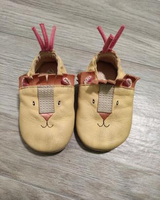 scarpe neonato Moulin Roty pelle primi passi 6-12M