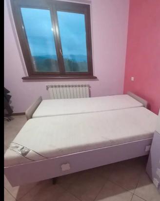 Letto singolo  con secondo letto estraibile 