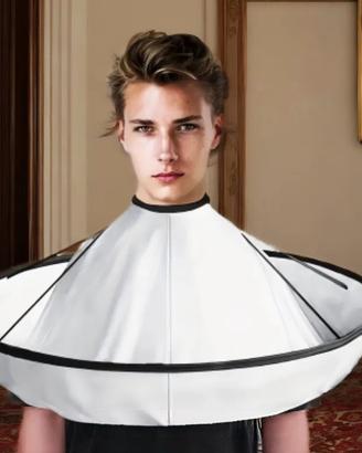 Mantella raccogli-capelli professionale per tagli 