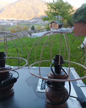 abat jour in legno